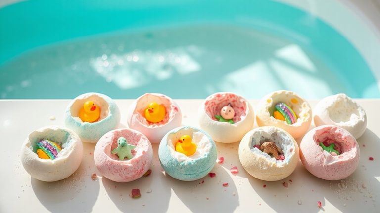bath bombs with toys