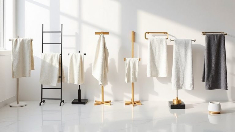 free standing towel racks