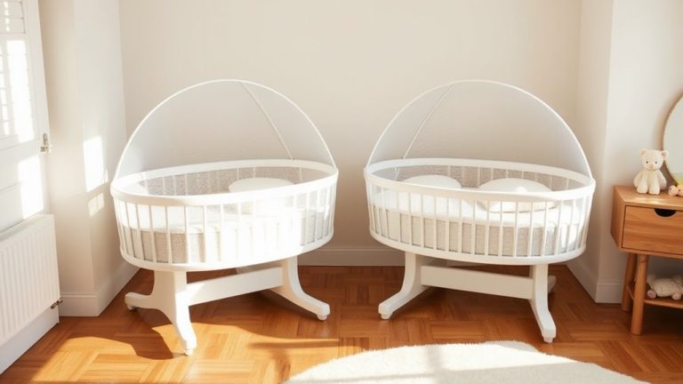 safe space saving twin bassinets