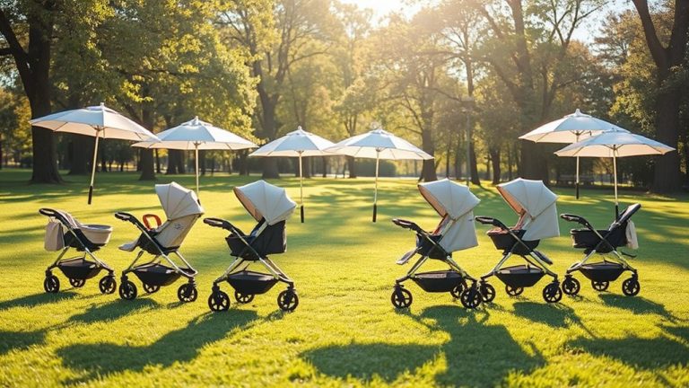 stroller umbrellas for sun protection