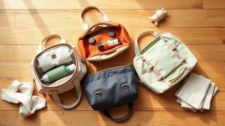 stylish functional diaper totes 2026