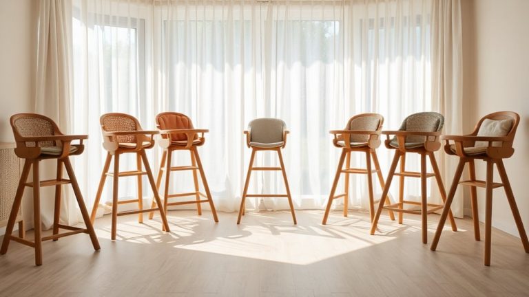 stylish safe wood high chairs