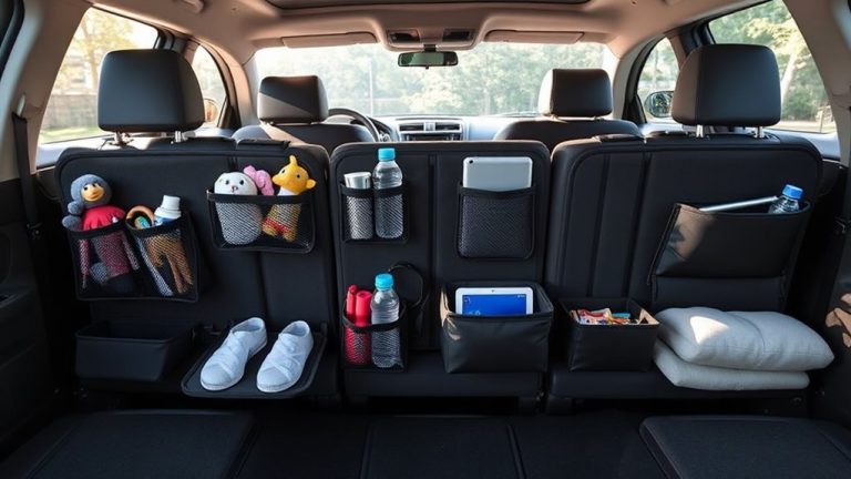 top back seat organizers