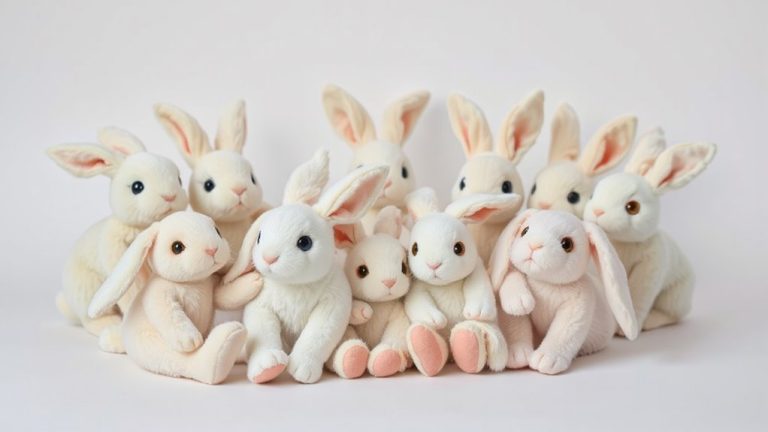 ultra soft adorable plush bunnies