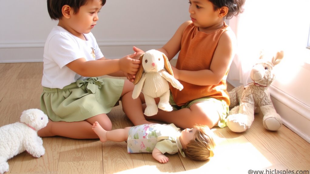 act out emotions with dolls