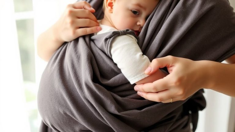 adjust baby in sling