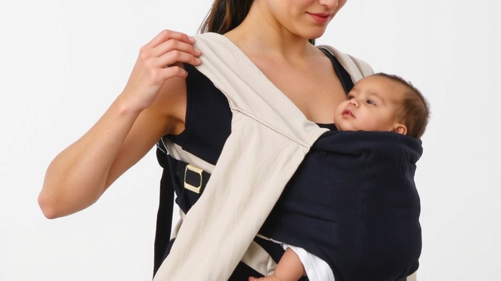 adjust carrier for nursing safety