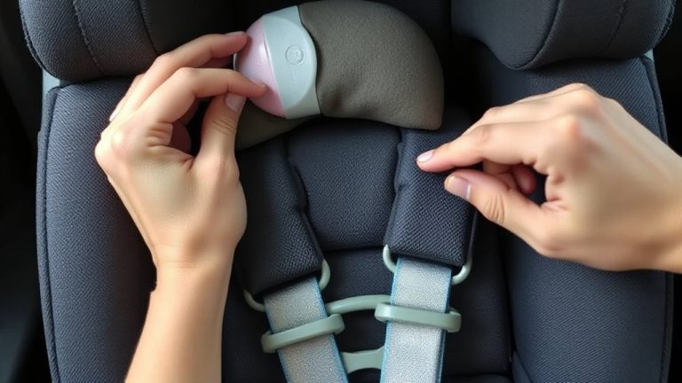 adjust head support and harness height