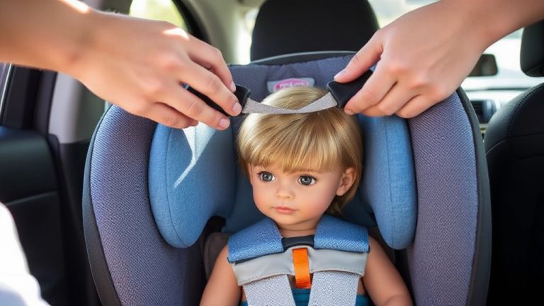 adjust straps for forward facing child