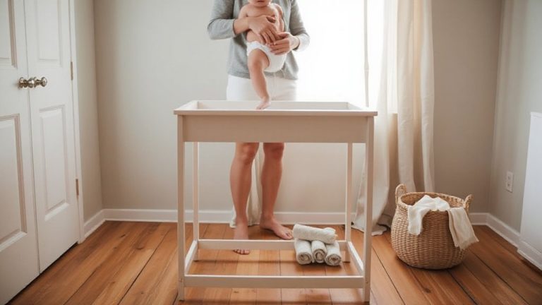 adjustable height changing table