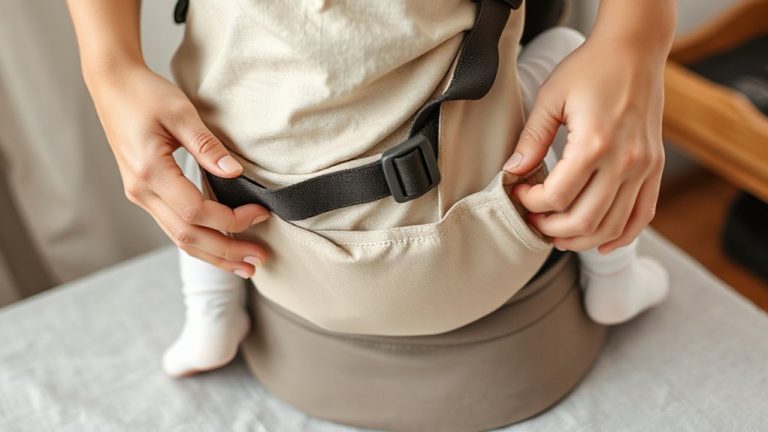 adjusting seat width for diapers