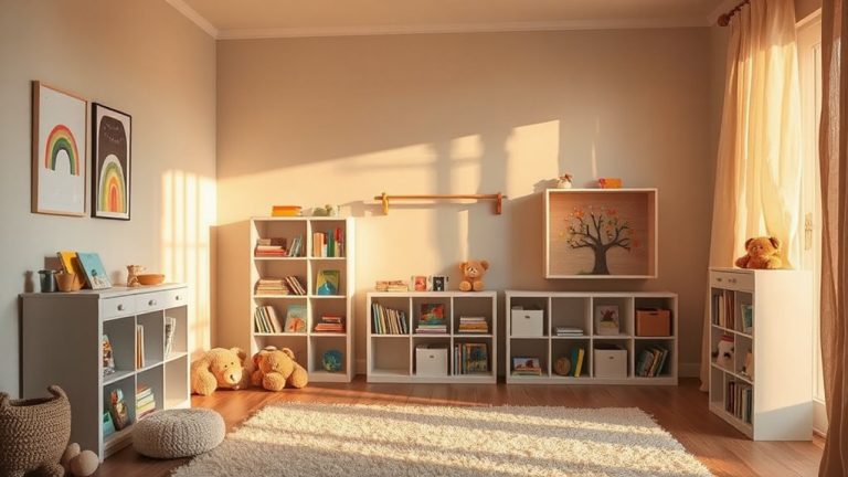 adorable functional nursery bookshelves