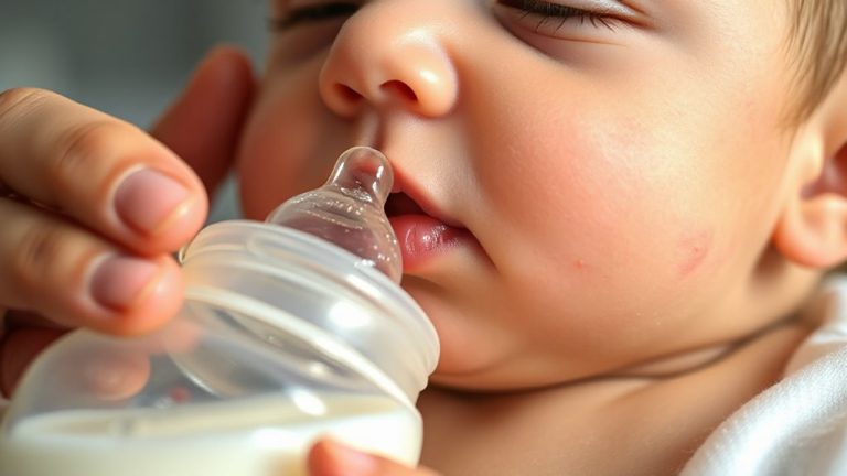 allergic reactions during bottle feeds