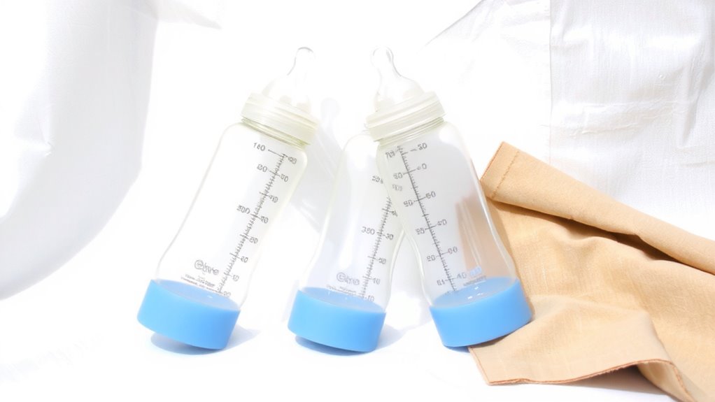 angled bottles reduce spit up