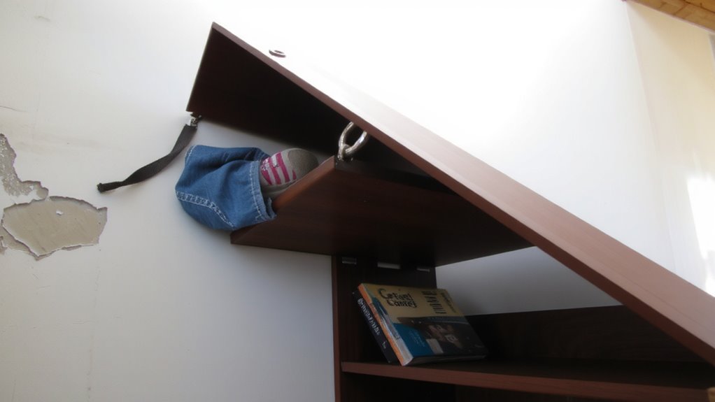 anti tip straps fail with particleboard