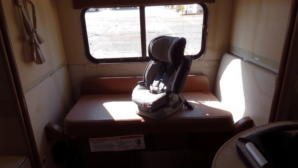avoid side facing seat installations