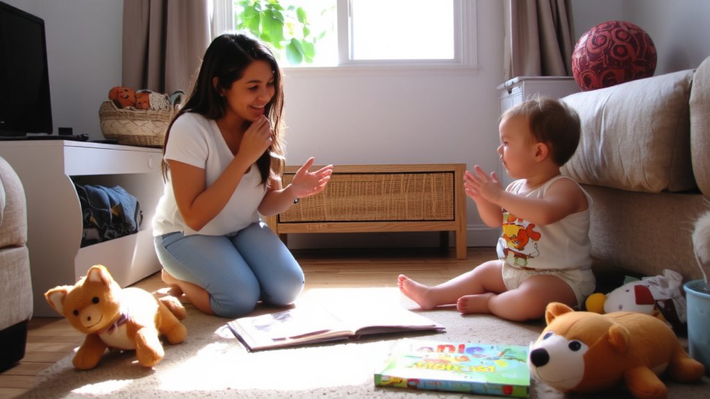 babbling by 6 to 9 months