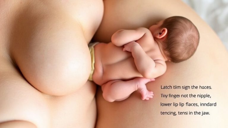 baby twists on breast