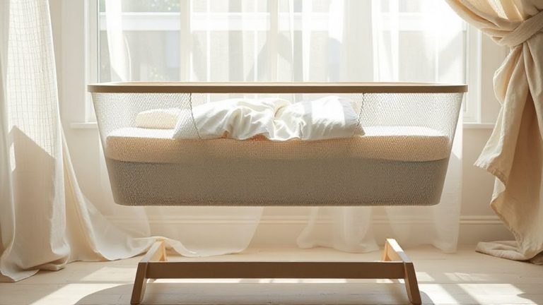 bassinet with mesh bottom