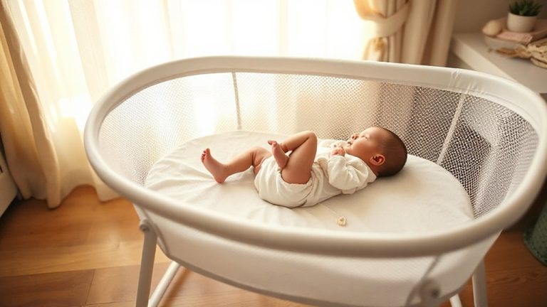 bassinet with mesh sides