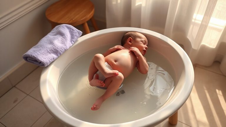 bathing after cord falls