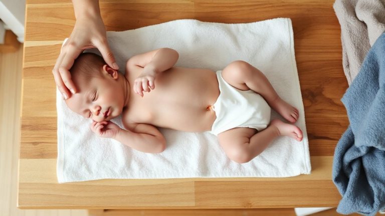 bathing with umbilical and rash care