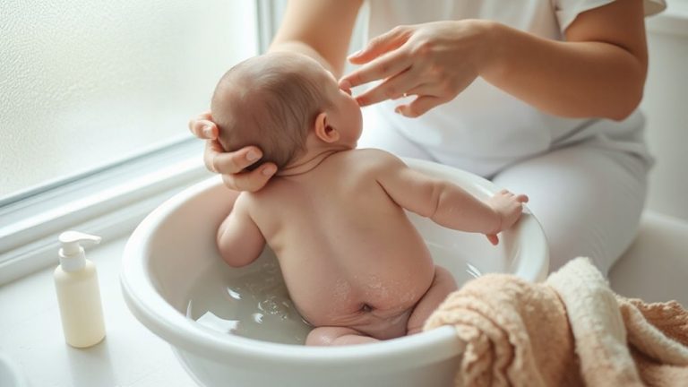 bathing with umbilical granuloma