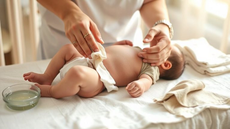 bathing with umbilical infection