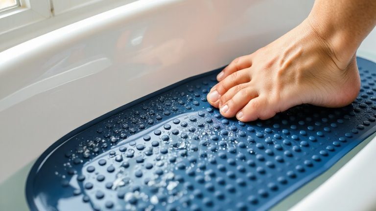 bathtub with non slip mat