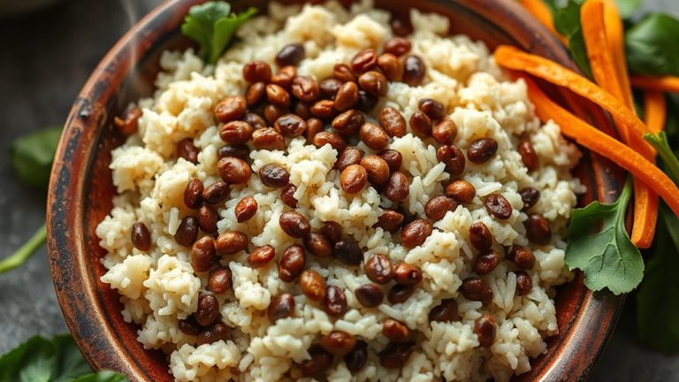 beans and rice combine