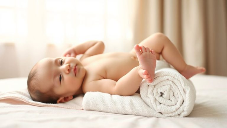 belly time with towel support