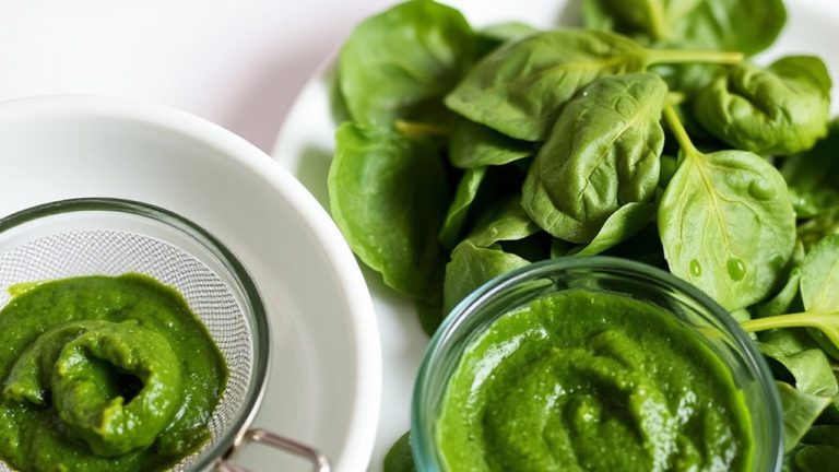 boil spinach thoroughly first