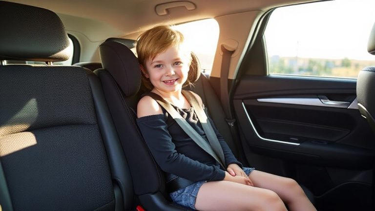 booster seat belt use
