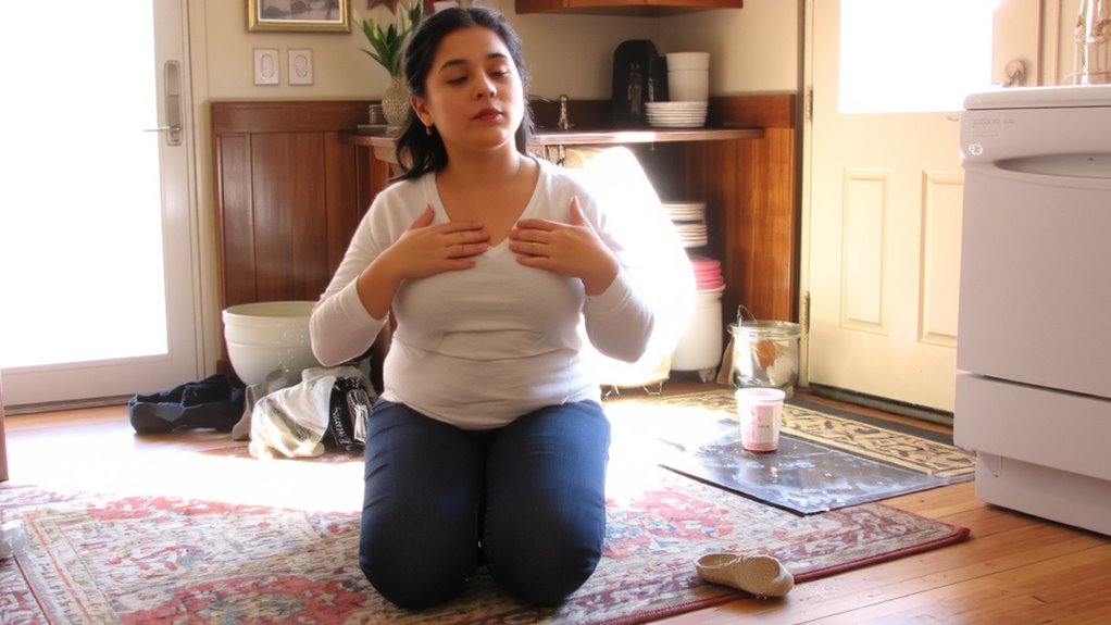 breathe calmly stay grounded