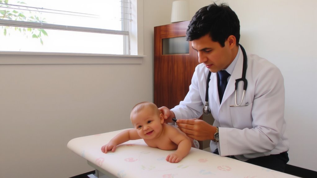 bright otoscope ear check