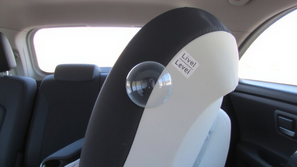 built in level indicator ensures safe recline