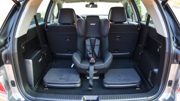 car seat installation with fold flat rear seat