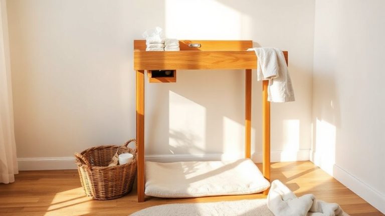 changing table with diaper dispenser