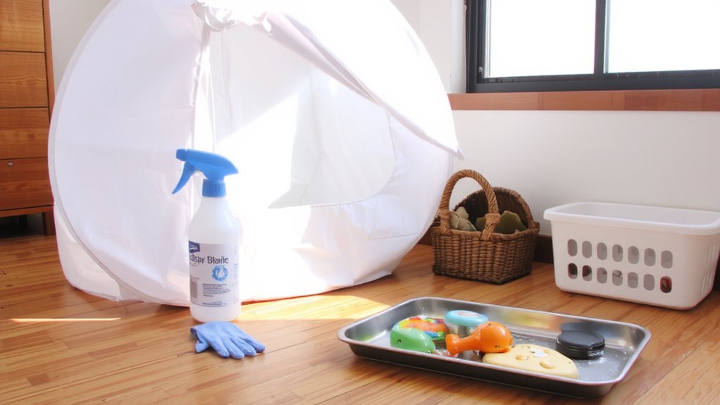clean disinfect dry inspect