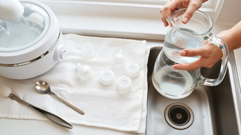 clean feeding equipment safely