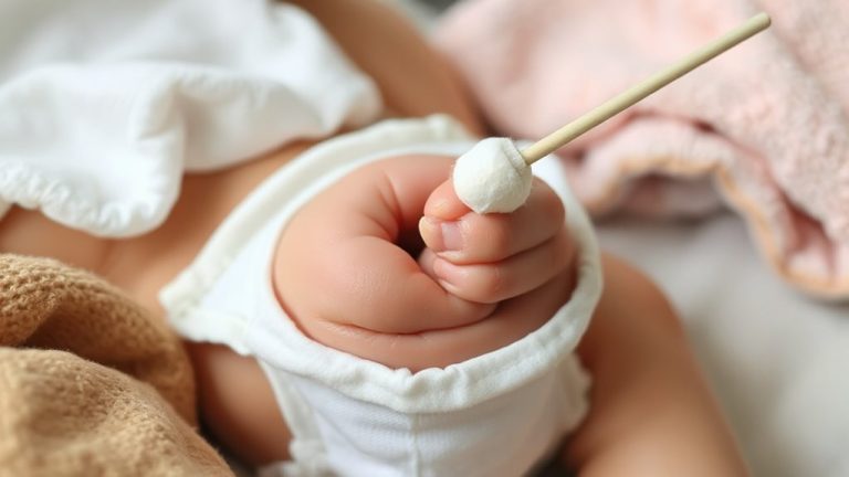 clean umbilical area daily