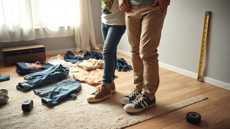 clothing size transition support