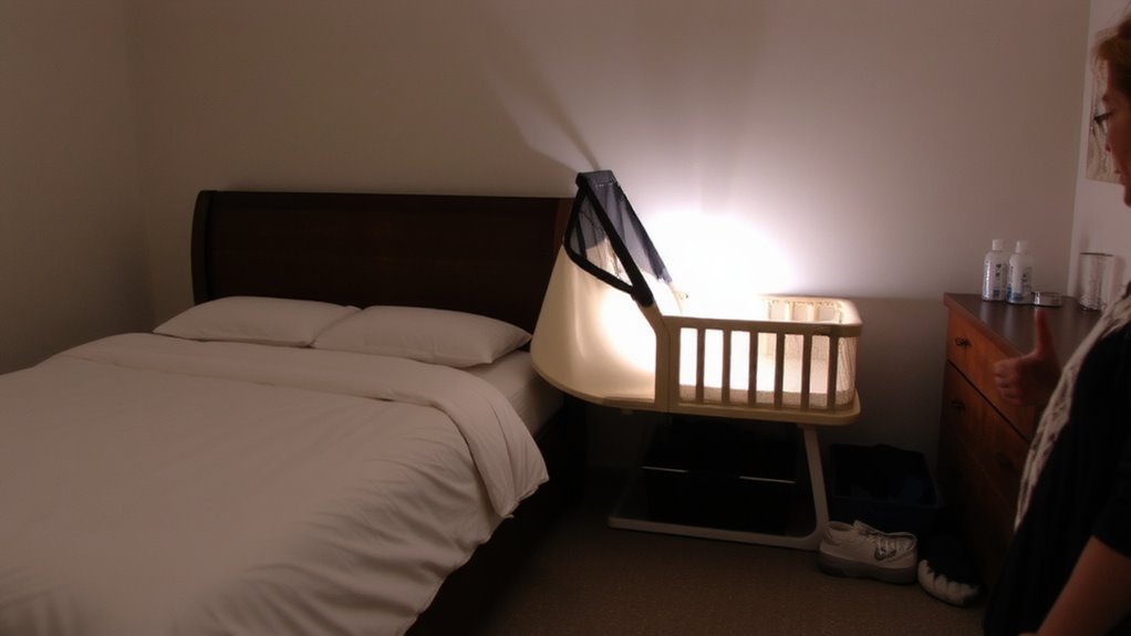 co sleeper attached to bed