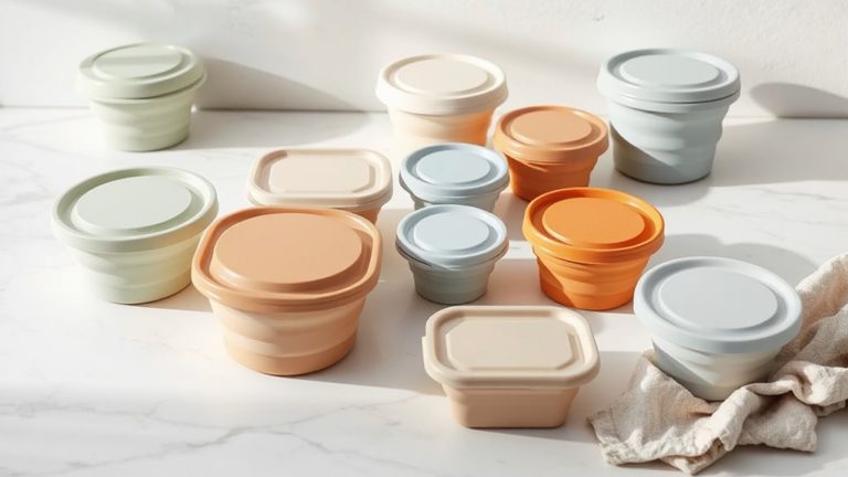 collapsible silicone food containers