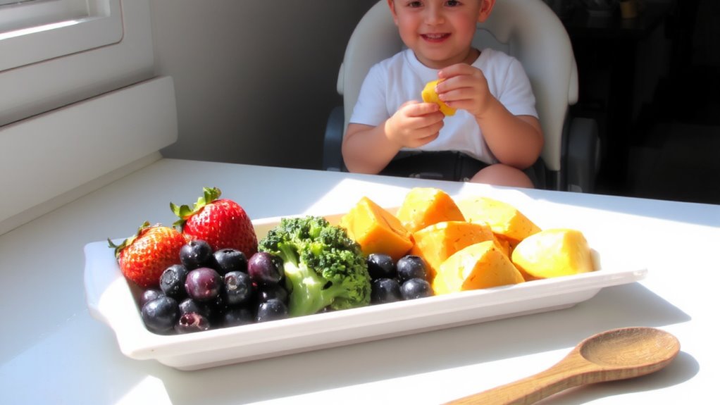 colorful fruits and veggies daily