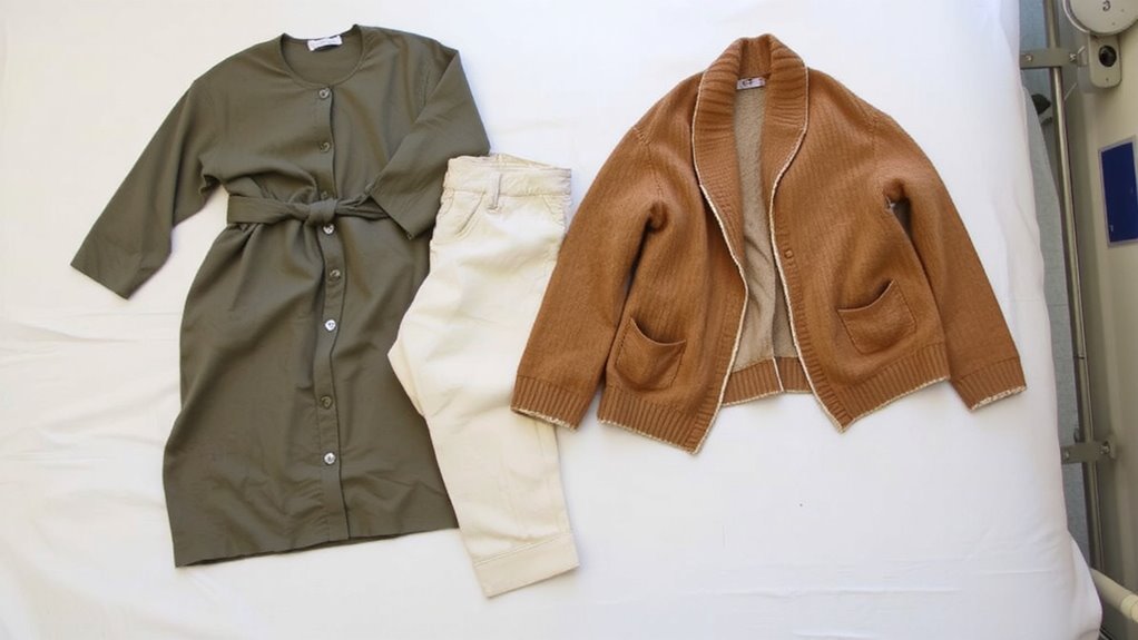 comfortable skin to skin delivery clothes