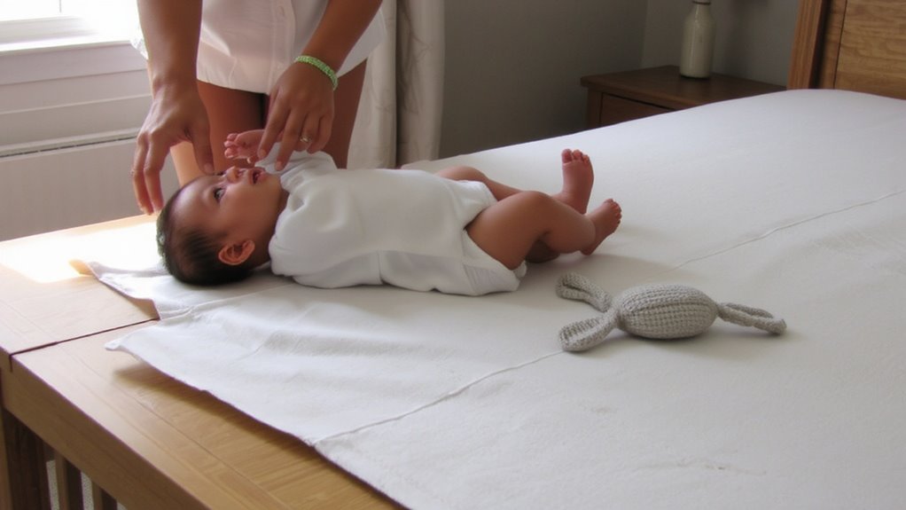 consistent soothing diaper routine