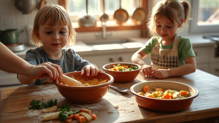 cooking with children builds teamwork