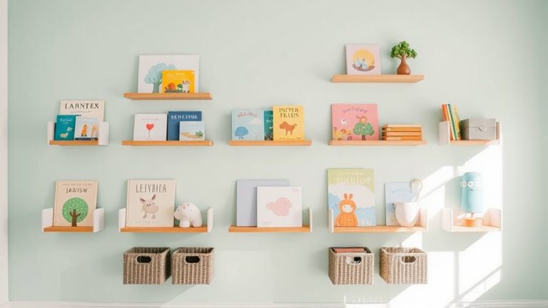 cute functional nursery bookshelves 2026