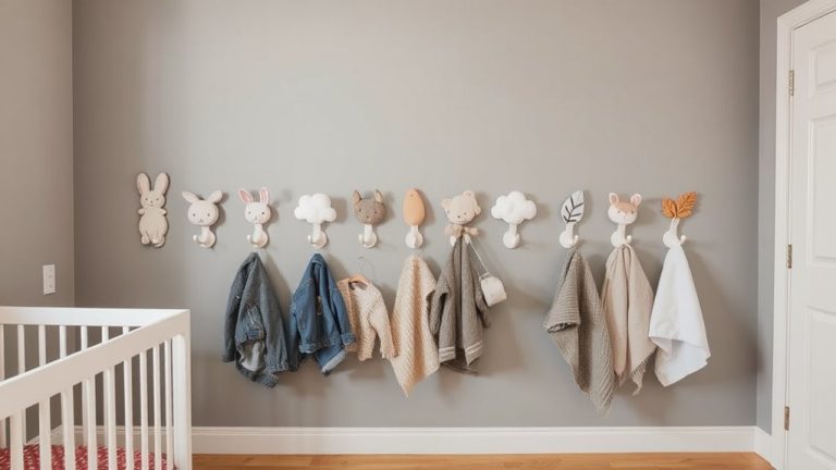 cute functional nursery wall hooks